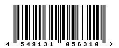 EAN barcode 4549131056310
