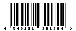 EAN barcode 4549131301304