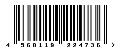 EAN barcode number 4560119224736