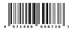 EAN barcode number 4571499690738
