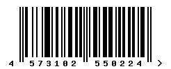 EAN barcode number 4573102550224