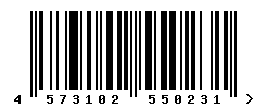 EAN barcode number 4573102550231