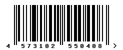 EAN barcode number 4573102550408