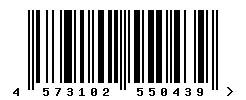 EAN barcode 4573102550439