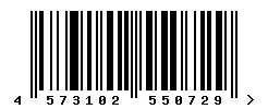 EAN barcode 4573102550729
