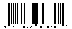 4719072623302 barcode