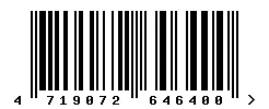 4719072646400 barcode
