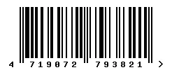 4719072793821 barcode