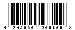 EAN barcode 4742326566100