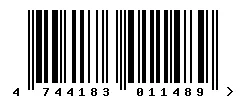 EAN barcode 4744183011489