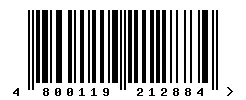 EAN barcode 4800119212884