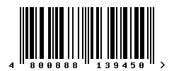 EAN barcode number 4800888139450