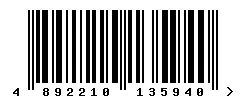 EAN barcode 4892210135940