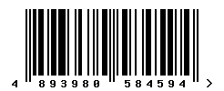 EAN barcode number 4893980584594