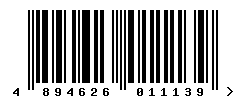 EAN barcode number 4894626011139
