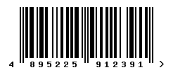 EAN barcode number 4895225912391