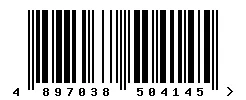 EAN barcode 4897038504145