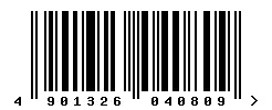 4901326040809 barcode