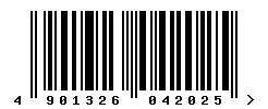 4901326042025 barcode