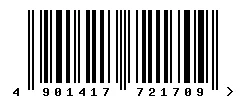 EAN barcode 4901417721709