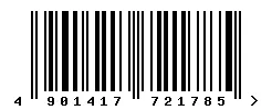 EAN barcode 4901417721785