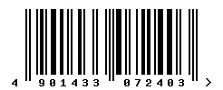 EAN barcode 4901433072403