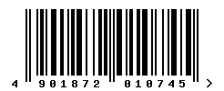 EAN barcode number 4901872010745