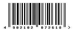 EAN 4902102072618 barcode image