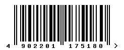 EAN barcode 4902201175180
