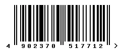 EAN barcode 4902370517712