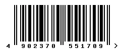 EAN barcode 4902370551709