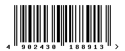 EAN barcode number 4902430188913
