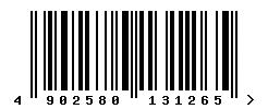 EAN barcode 4902580131265