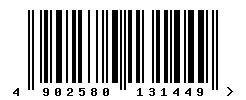 EAN barcode 4902580131449