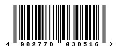 EAN barcode 4902778030516