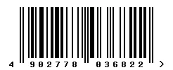 EAN barcode 4902778036822