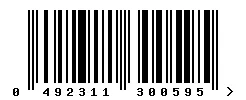 EAN barcode 492311300595
