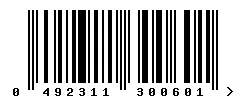 EAN barcode 492311300601