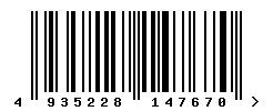 EAN barcode number 4935228147670