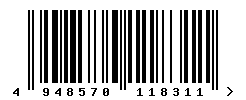 upc 4948570118311 barcode image