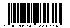 upc 4954628231703 barcode image