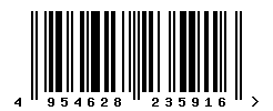 upc 4954628235916 barcode image
