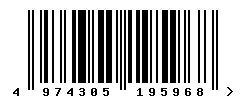 EAN barcode number 4974305195968