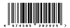 EAN barcode 4974305202925