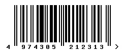 EAN barcode 4974305212313