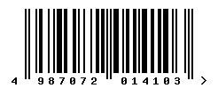 EAN barcode number 4987072014103