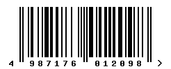 EAN barcode number 4987176012098