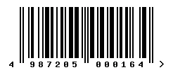 EAN barcode 4987205000164