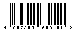 EAN 4987205080401 barcode image