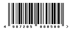 EAN barcode 4987205080500